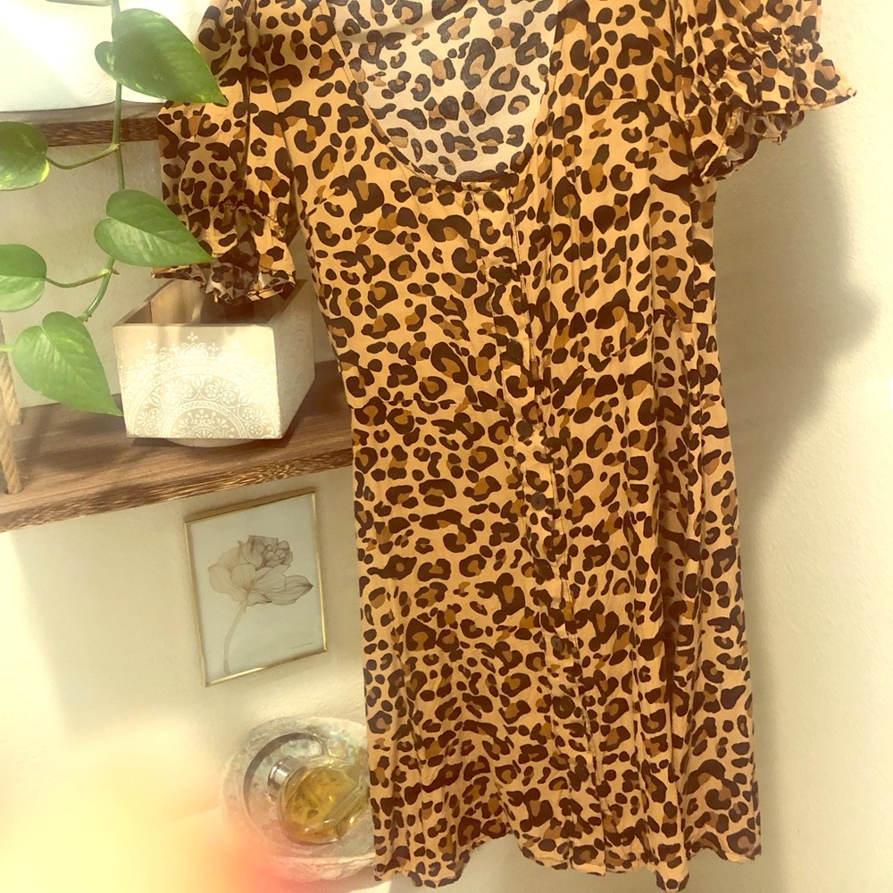XXIX PALMS LEOPARD MINI DRESS